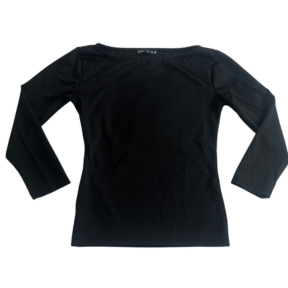 Zara Black Long Sleeve Women's Top